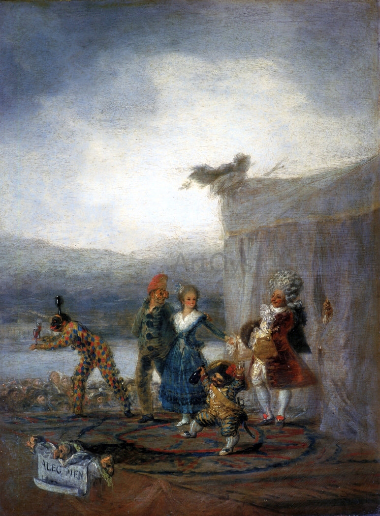 Francisco Jose de Goya Y Lucientes Strolling Players - Canvas Print