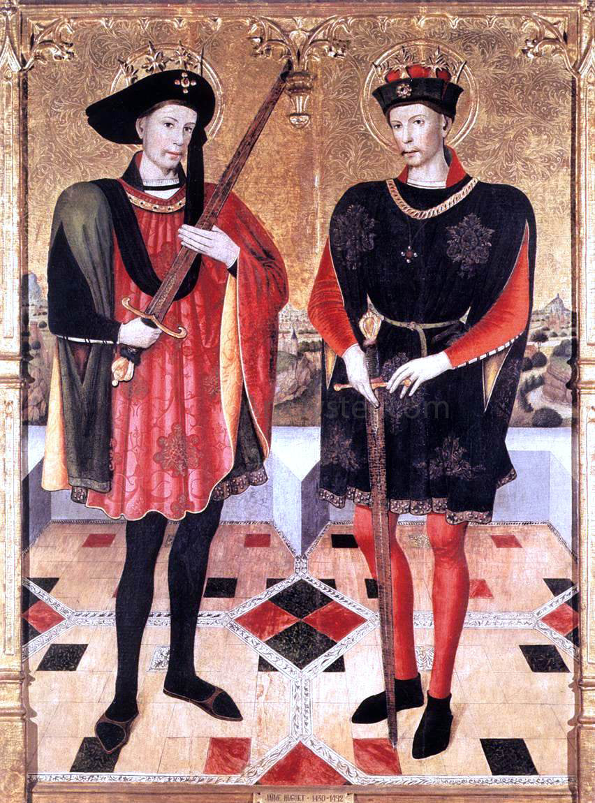Jaume Huguet Sts Abdon and Sennen - Canvas Print