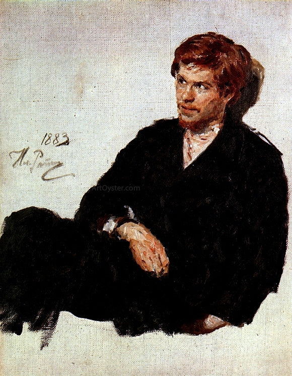 Ilia Efimovich Repin Student-Nihilist (etude) - Canvas Print
