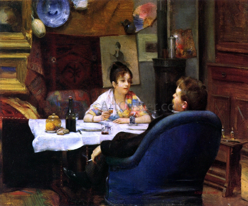 Henry Siddons Mowbray A Studio Lunch - Canvas Print