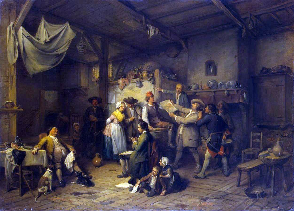 Jean-Baptiste Madou Study - Canvas Print