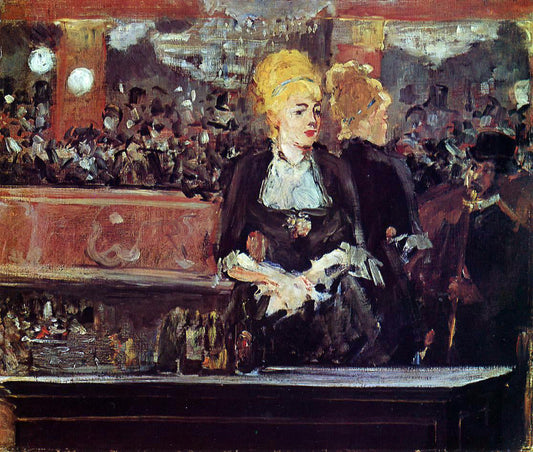 Edouard Manet Study for 'A Bar at the Folies-Bergere' - Canvas Print