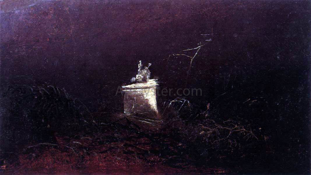 Carl Blechen Study for a Funerary Monument - Canvas Print