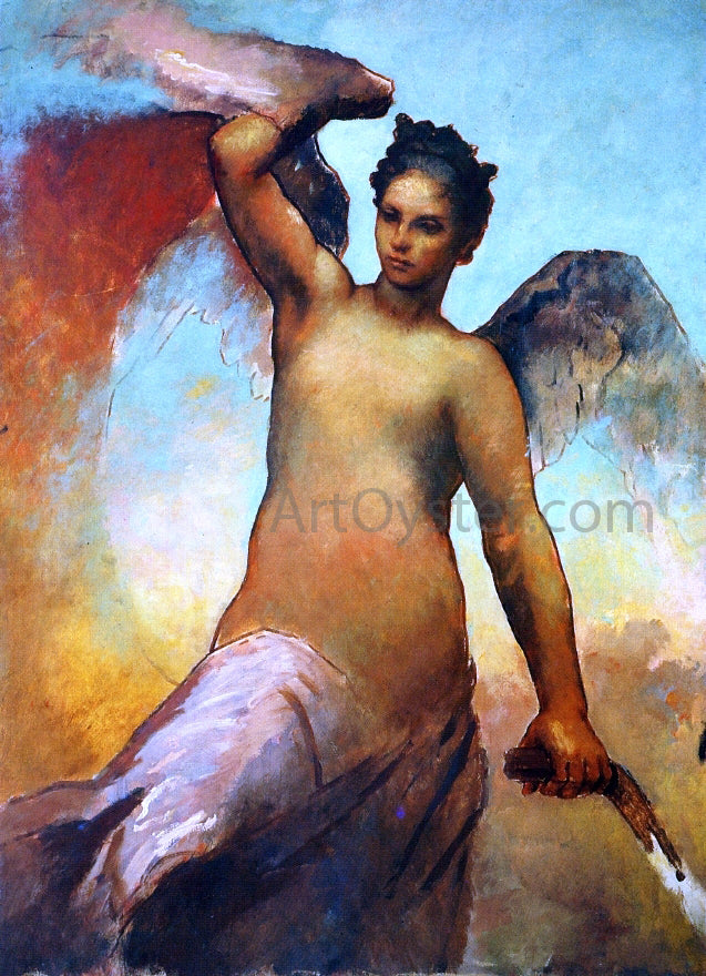William Morris Hunt Study for "Fortune", Albany Murals - Canvas Print