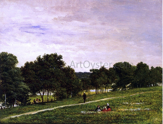 David Johnson Study for Shark River - Canvas Print