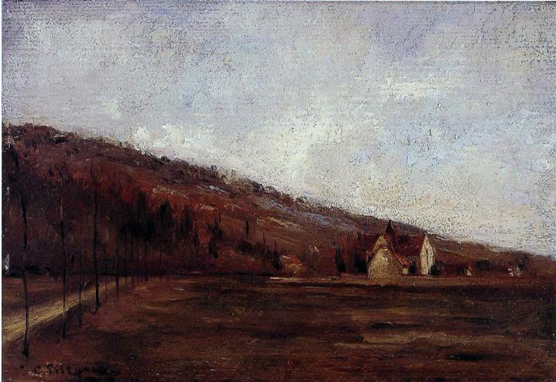 Camille Pissarro Study for 'The Banks of Marne in Winter' - Canvas Print