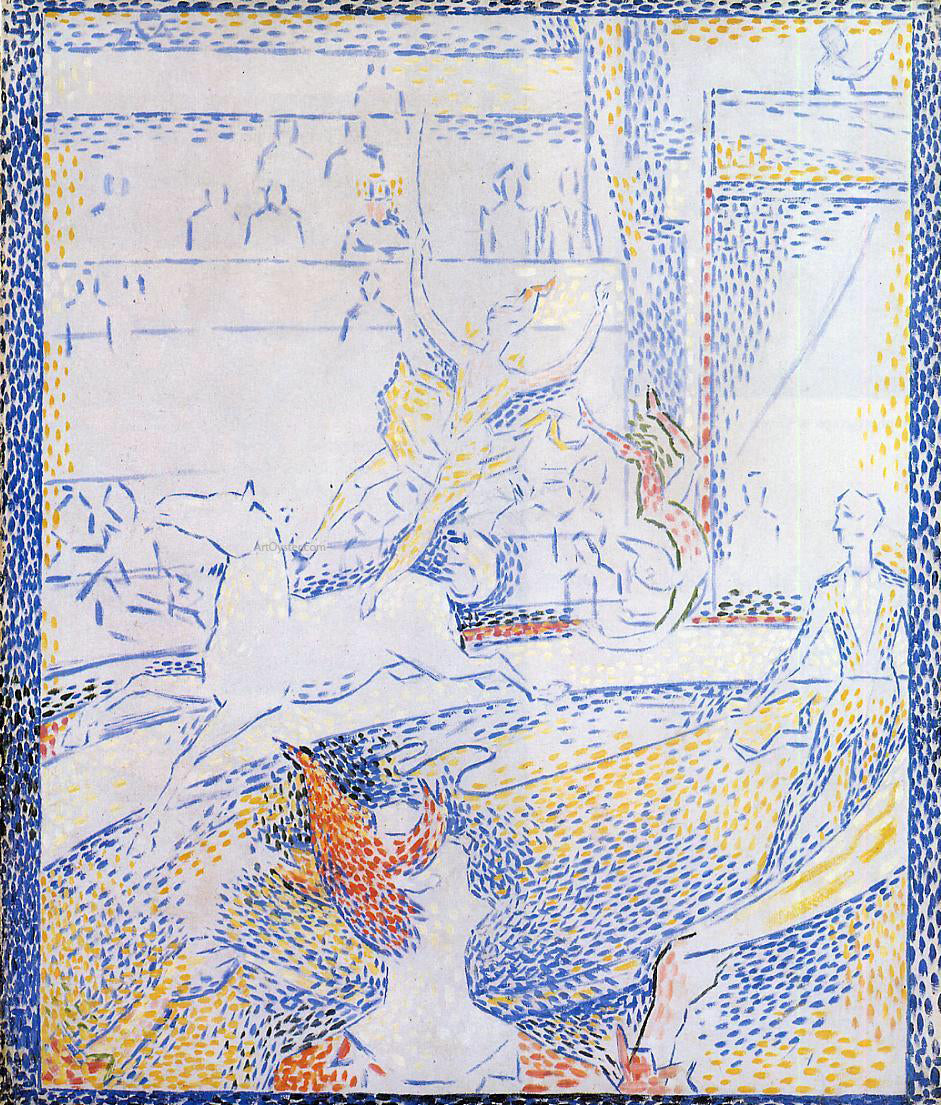 Georges Seurat Study for 'The Circus' - Canvas Print