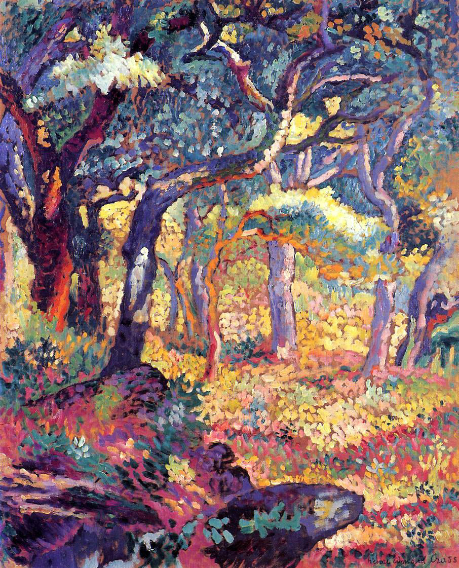Henri Edmond Cross Study for 'The Clearing' - Canvas Print