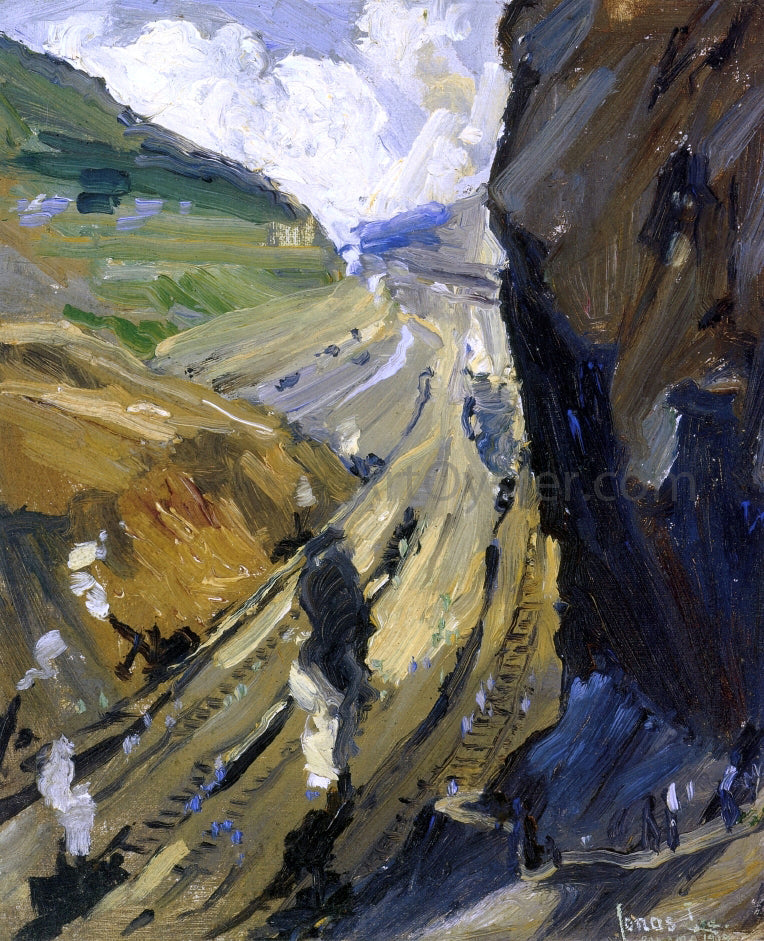 Jonas Lie Study for "The Conquerors" - Canvas Print