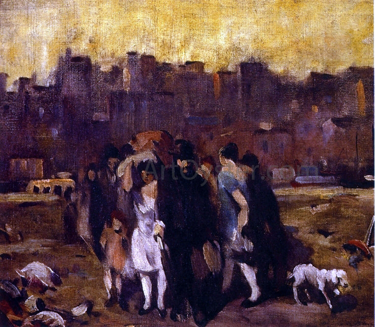 Robert Spencer Study for The Exodus - Canvas Print