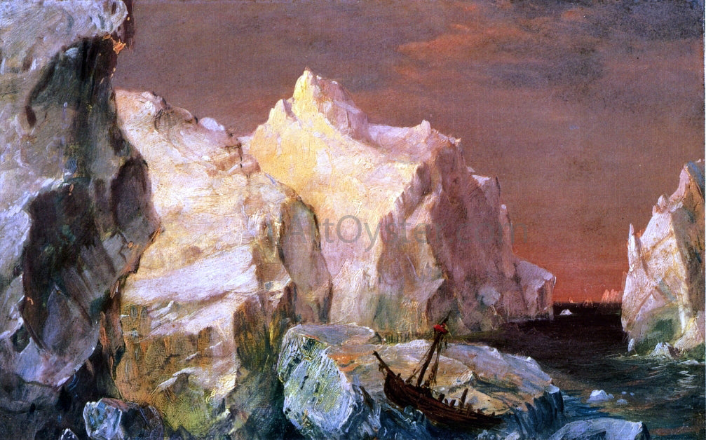 Frederic Edwin Church Study for "The Icebergs" - Canvas Print