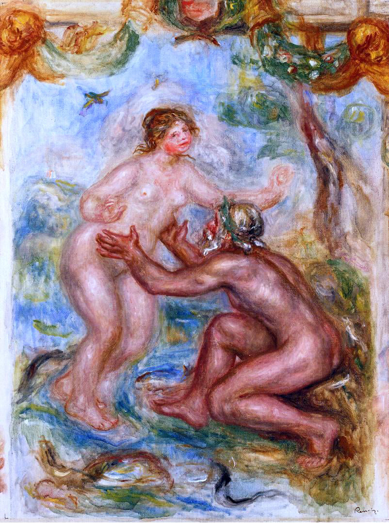 Pierre Auguste Renoir Study for "The Saone Embraced by the Rhone" - Canvas Print