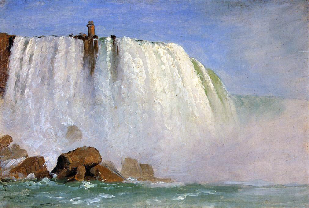 Frederic Edwin Church Study for "Under Niagara" - Canvas Print