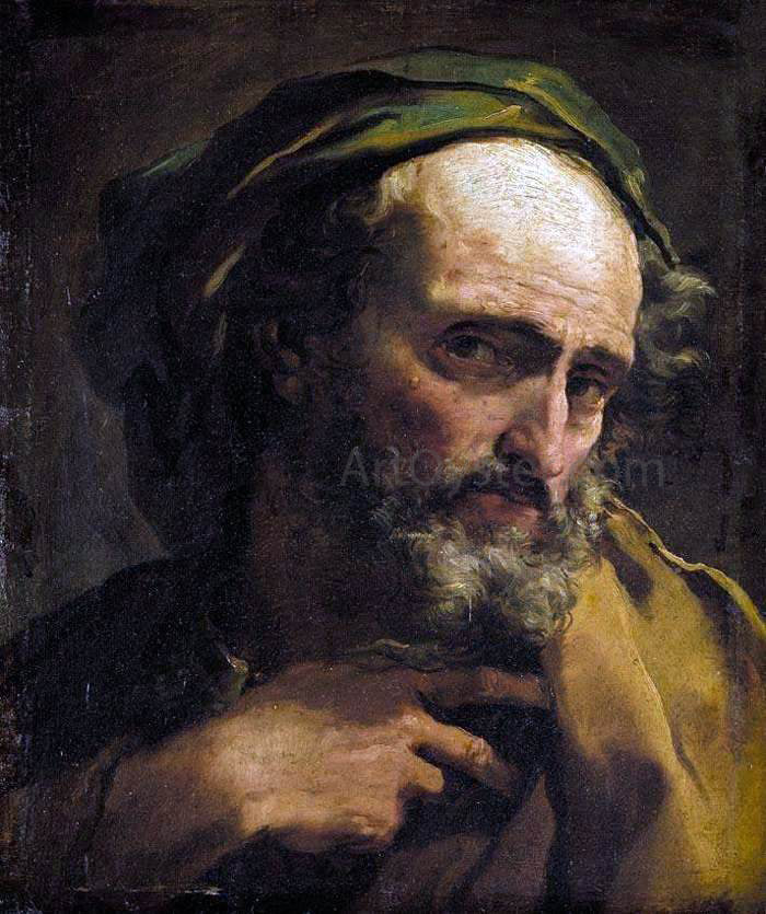 Gaetano Gandolfi Study of a Bearded Man - Canvas Print