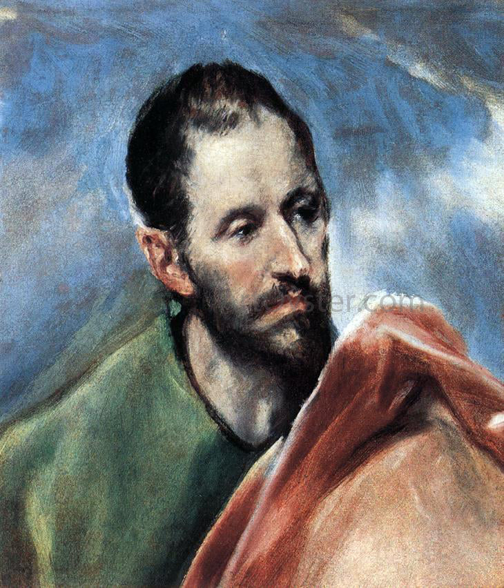 El Greco Study of a Man - Canvas Print