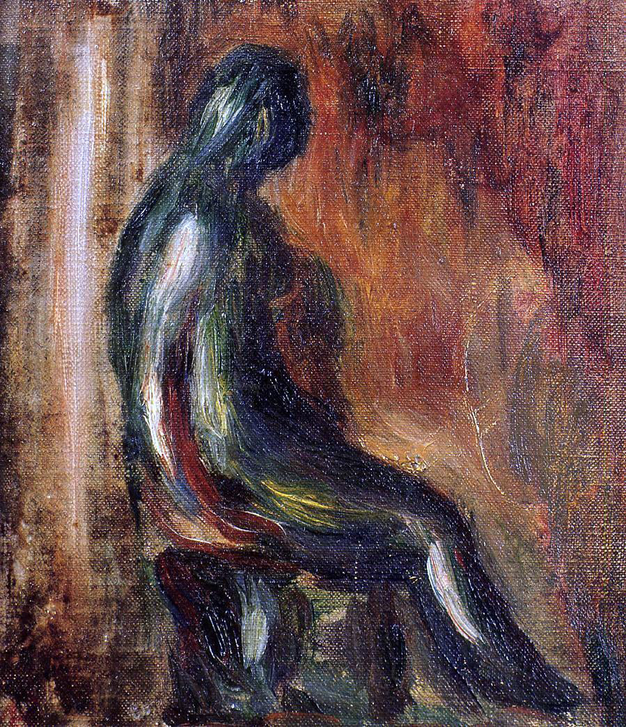 Pierre Auguste Renoir Study of a Statuette by Maillol - Canvas Print