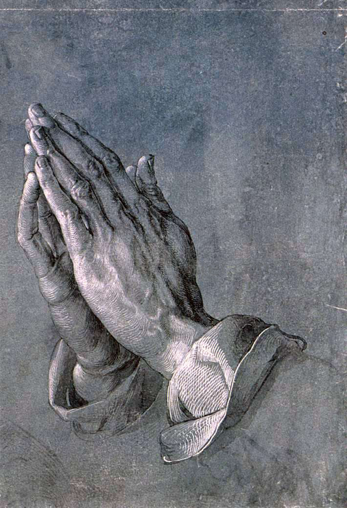 Albrecht Durer Study of an Apostle's Hands (Praying Hands) - Canvas Print