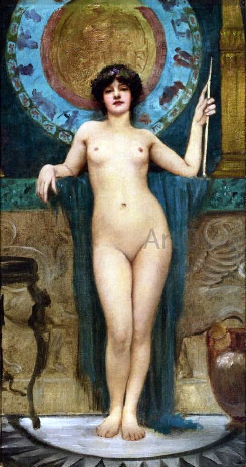 John William Godward Study of Campaspe - Canvas Print