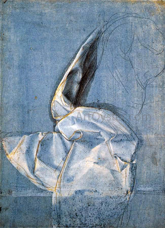 Giovanni Antonio Boltraffio Study of Drapery - Canvas Print