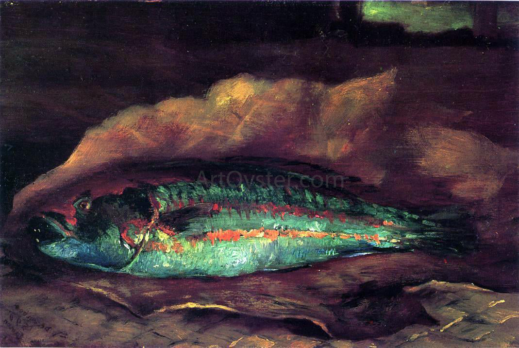 John La Farge Study of the Parrot Fish - Canvas Print