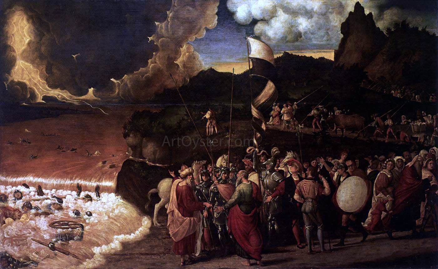 Andrea Previtali Submersion of Pharaoh in the Red Sea - Canvas Print