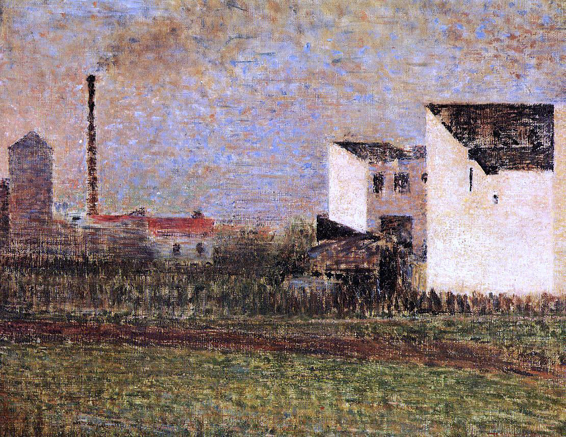 Georges Seurat Suburb - Canvas Print