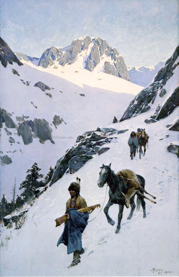 Henry F Farney Successful Hunt - Canvas Print