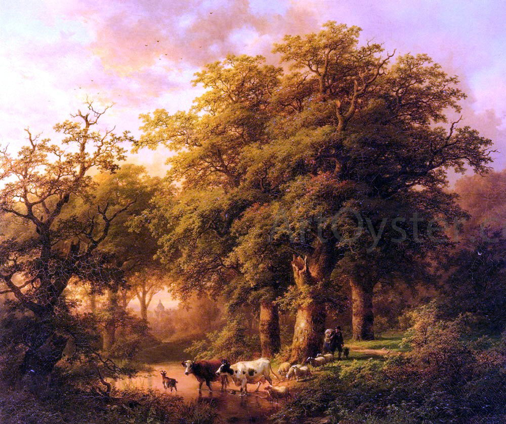 Johann Bernard Klombeck Summer - Canvas Print