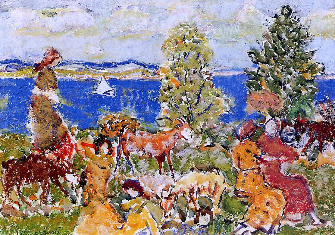 Maurice Prendergast Summer Afternoon - Canvas Print