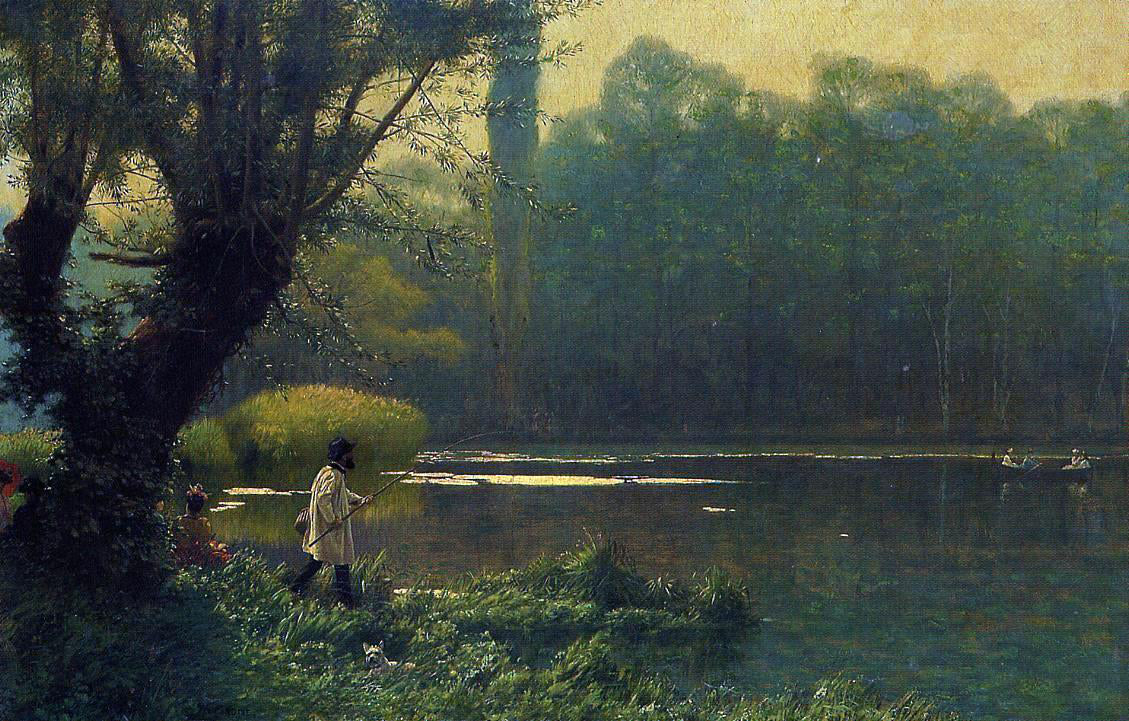 Jean-Leon Gerome Summer Afternoon on a Lake - Canvas Print