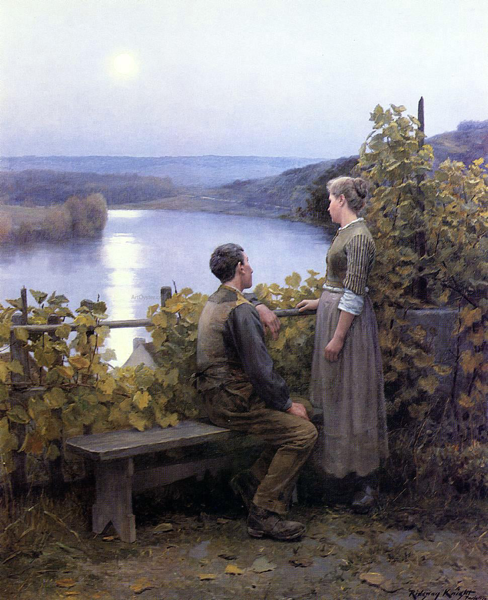Daniel Ridgway Knight Summer Evening - Canvas Print
