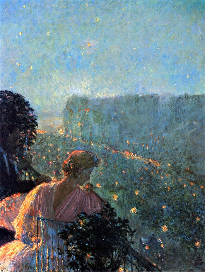 Frederick Childe Hassam Summer Evening, Paris - Canvas Print