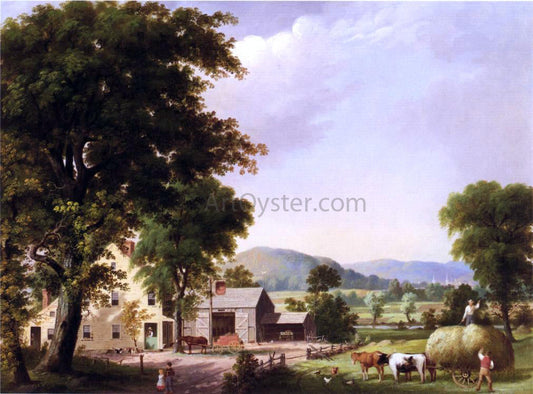 George Henry Durrie Summer, Haying at Jones Inn - Canvas Print