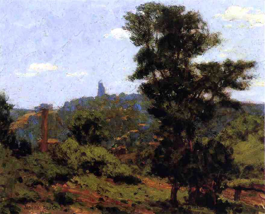 Joseph DeCamp Summer in the Country - Canvas Print