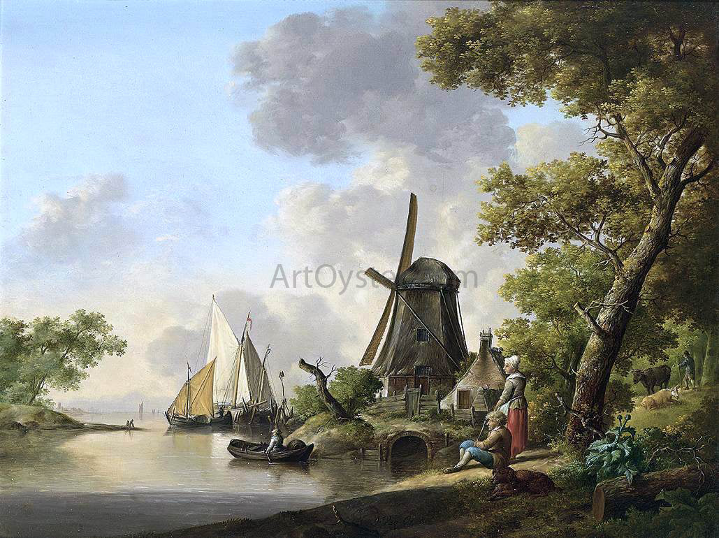Jan Van Os Summer Landscape - Canvas Print