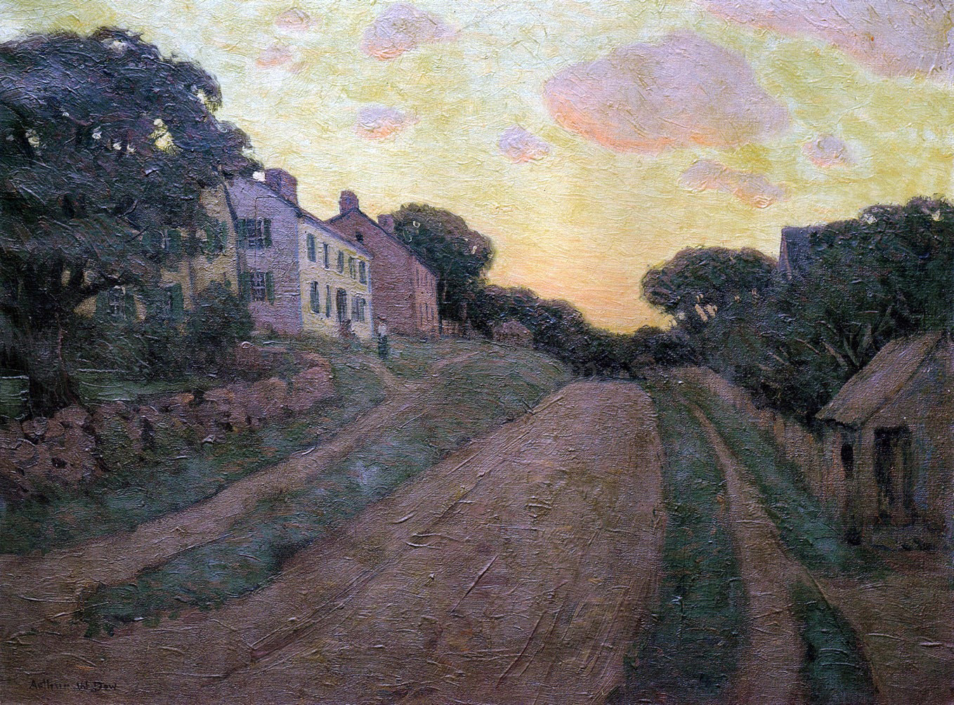 Arthur Wesley Dow Summer Street - Canvas Print