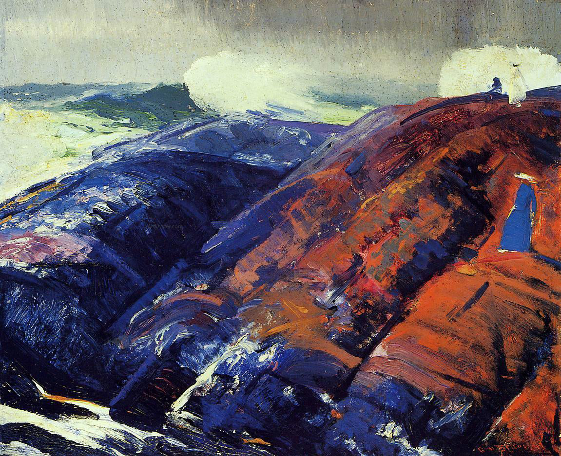 George Wesley Bellows Summer Surf - Canvas Print