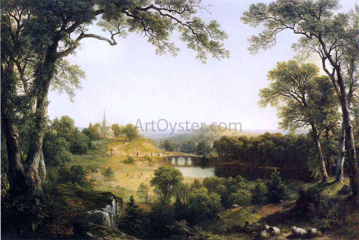 Asher Brown Durand Sunday Morning - Canvas Print