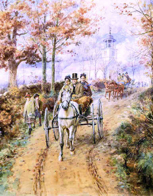 Edward Lamson Henry Sunday Morning - Canvas Print