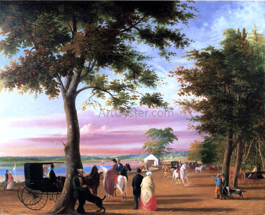 William Allen Wall Sunday on the Point road - Canvas Print