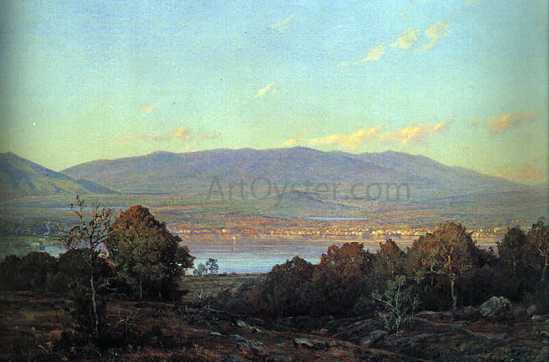 William Trost Richards Sundown at Centre Harbour, New Hampshire - Canvas Print
