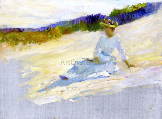 Robert Henri Sunlight, Girl on Beach, Avalon - Canvas Print