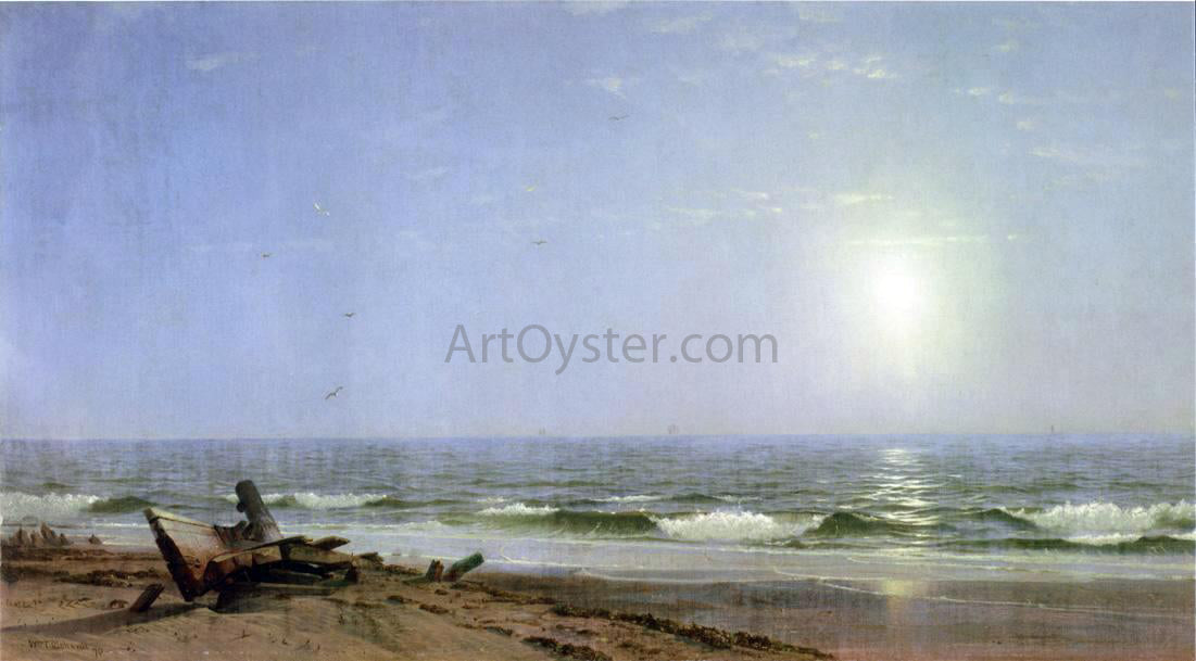 William Trost Richards Sunlight on the Shore - Canvas Print