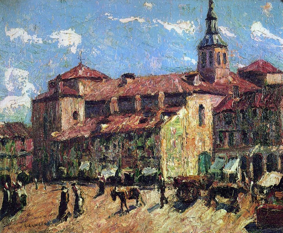 Ernest Lawson Sunny Day - Segovia - Canvas Print