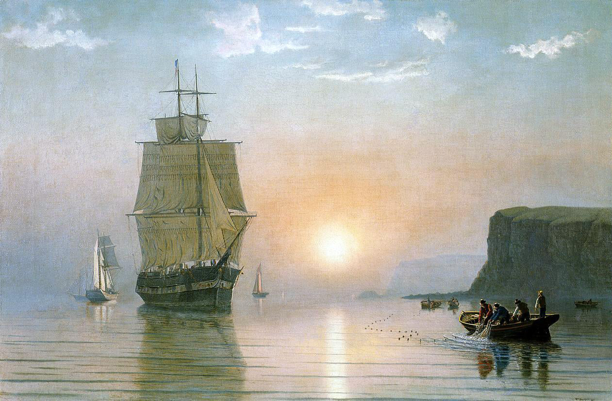 William Bradford Sunrise off Grand Manan - Canvas Print