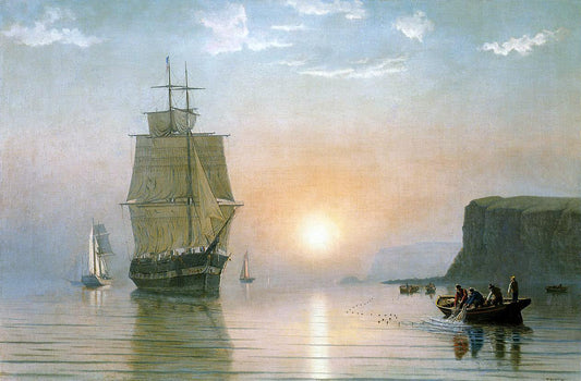 William Bradford Sunrise off Grand Manan - Canvas Print