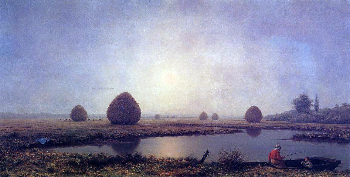Martin Johnson Heade Sunrise on the Marshes - Canvas Print