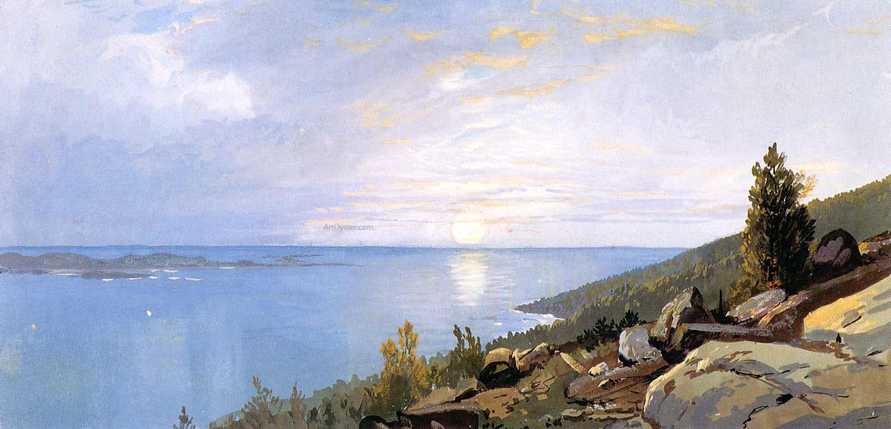 William Trost Richards Sunrise over Schoodic - Canvas Print