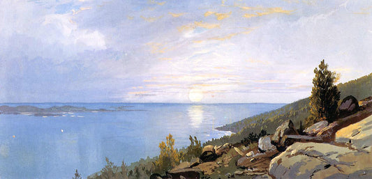 William Trost Richards Sunrise over Schoodic - Canvas Print