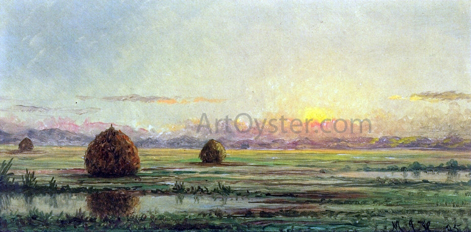 Martin Johnson Heade Sunset - A Sketch - Canvas Print